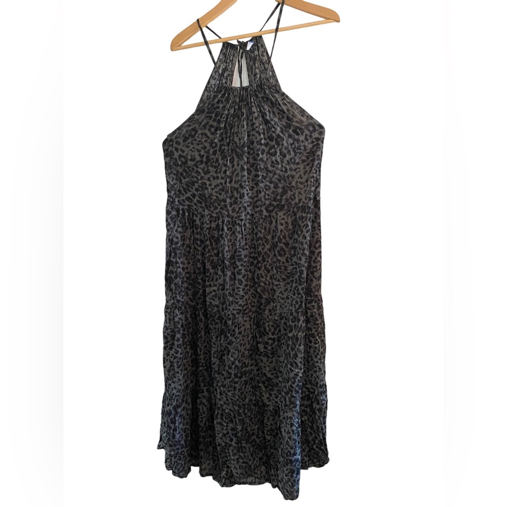 Old Navy Black and Gray Maxi Dress